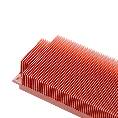 CNC Machining Waved Fins Heat Sink , Copper Skived Fin Heat Sink For LED Lighting