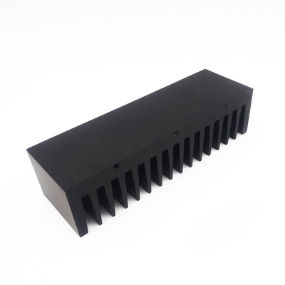 Custom LED Aluminum Profile Heat Sink With Anodizing Black Surface Treatment