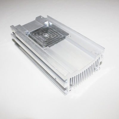 Electronic Heat Dissipation Aluminum Profile Heat Sink CNC Machining Silver Black Customized Components for Heat Transfer